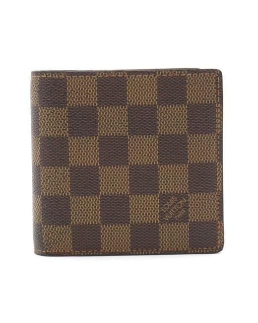 Louis Vuitton Portefeuille Marco Canvas Wallet (pre-owned) in Brown