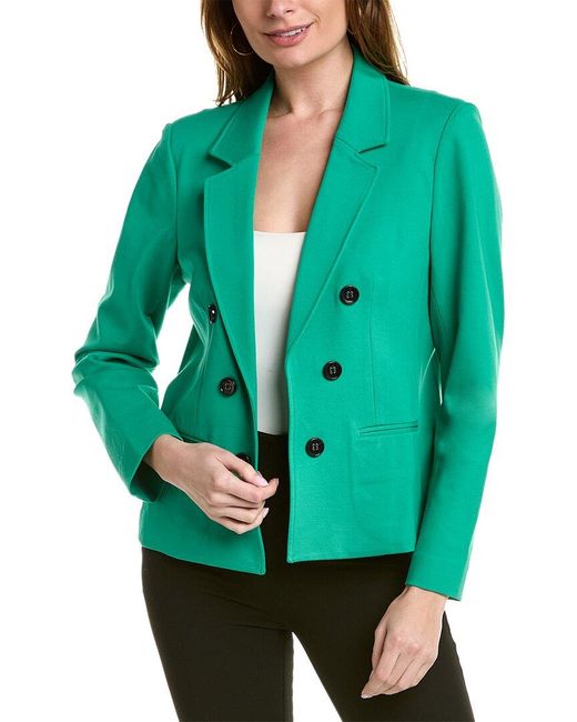 Jones New York Modern Compression Blazer in Green Lyst