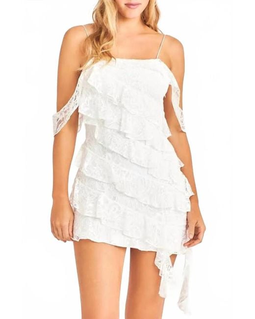 LoveShackFancy White Sobine Mini Dress