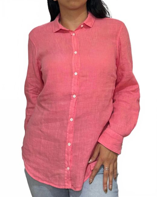 Hartford Pink Corazon Woven Shirt