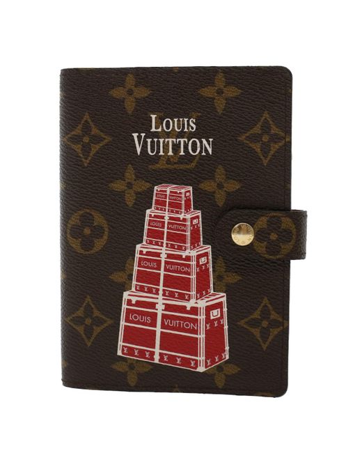 Louis Vuitton Black Agenda Cover Canvas Wallet (pre-owned)
