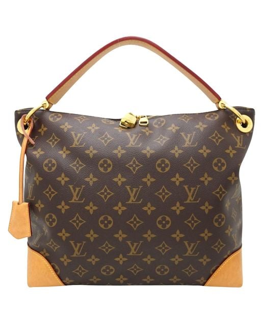 Louis Vuitton Brown Berri Canvas Shoulder Bag (pre-owned)