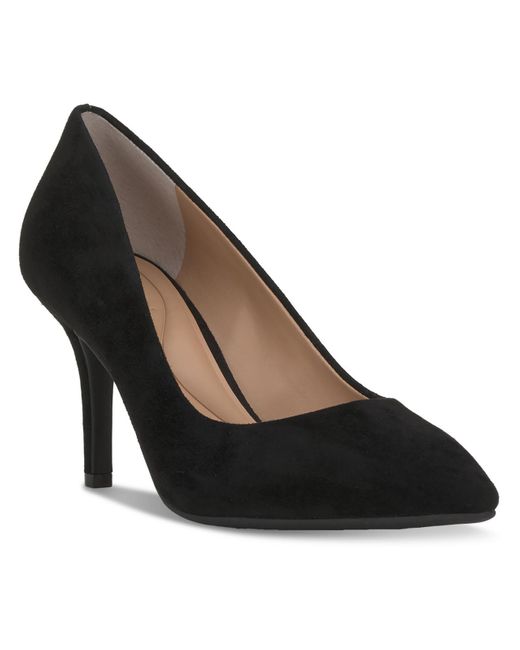 INC Black Suede Pointed Toe Pumps