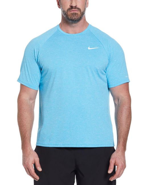 Nike Blue Big & Tall Hydroguard Logo Shirts & Tops for men