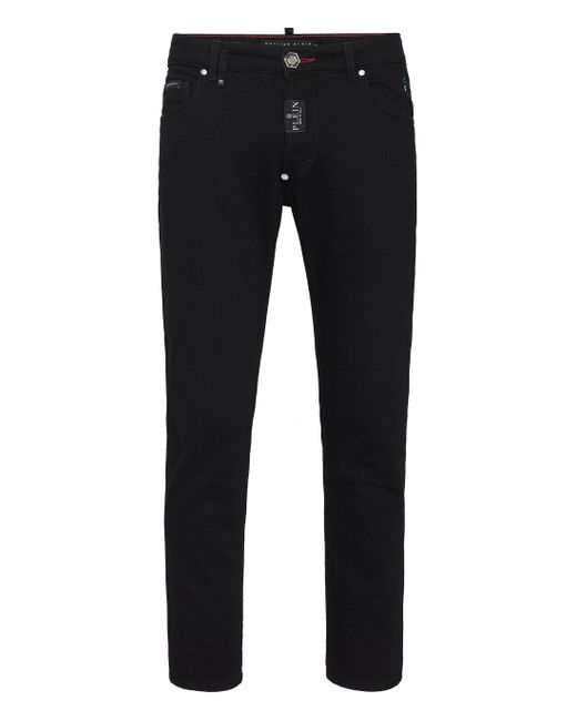 Philipp Plein Black Skinny Fit Trousers for men