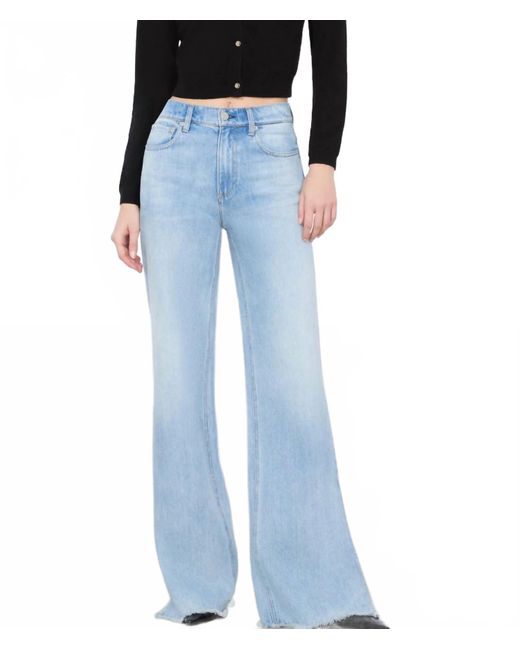 Alice + Olivia Blue Weezy Slit Jean