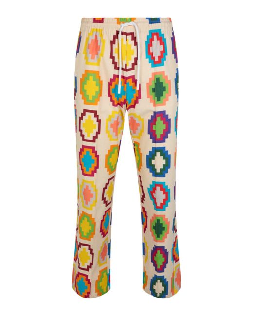 Marcelo Burlon Multicolor Cross Print Pants for men
