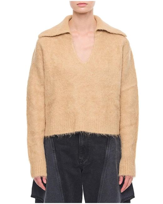 Loulou de Saison Blue Ambrose Alpaca Wool Sweater