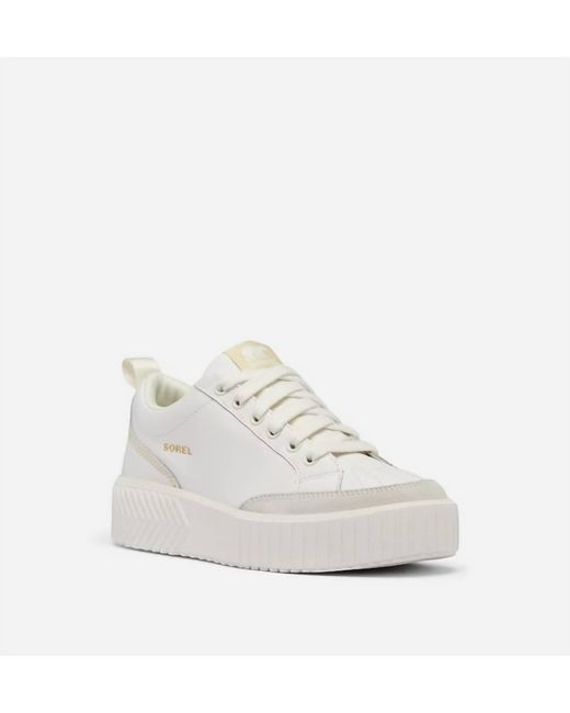 Sorel White Ona Ave Low Waterproof Sneakers