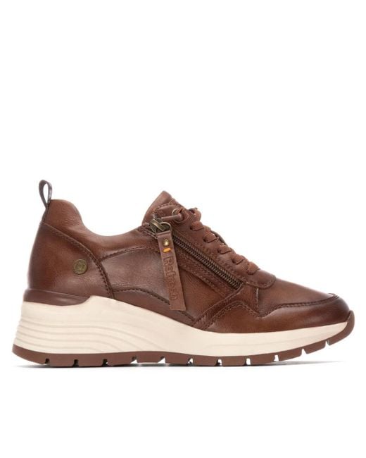 Xti Brown Casual Sneakers Refresh Collection By