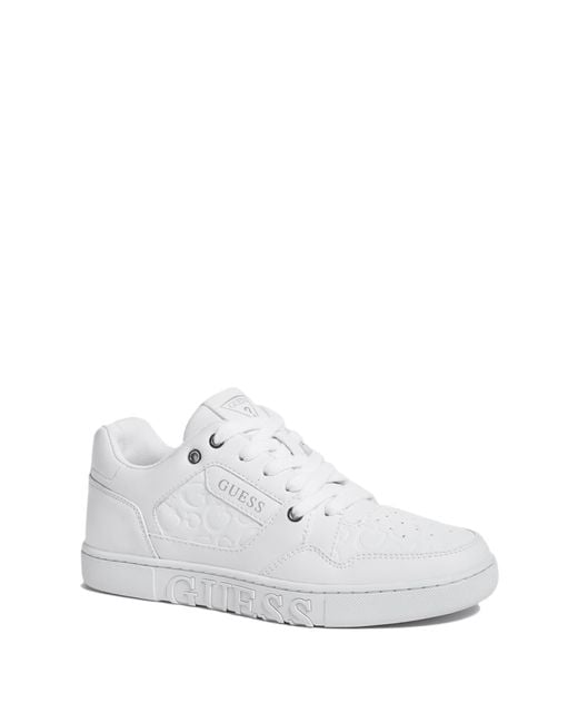 Guess Factory Jetting Low-top Logo Sneakers in White | Lyst