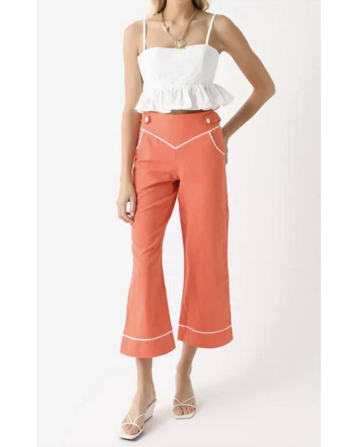 Ciao Lucia Red Keanu Pant