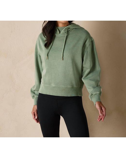 The Normal Brand Green Boxy Hooded Sweatshirt