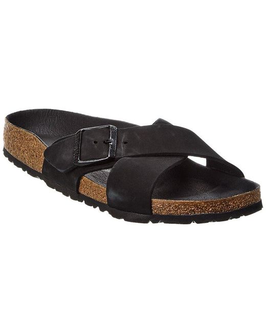 Birkenstock Black Siena Narrow Leather Sandal