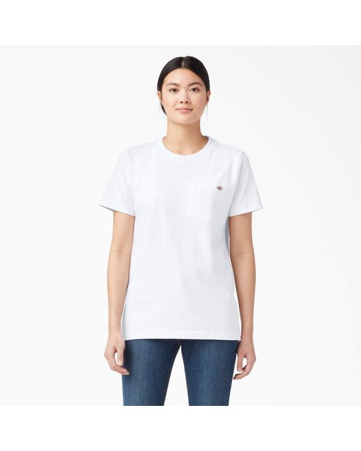 Dickies White Short Sleeve Heavyweight T-shirt