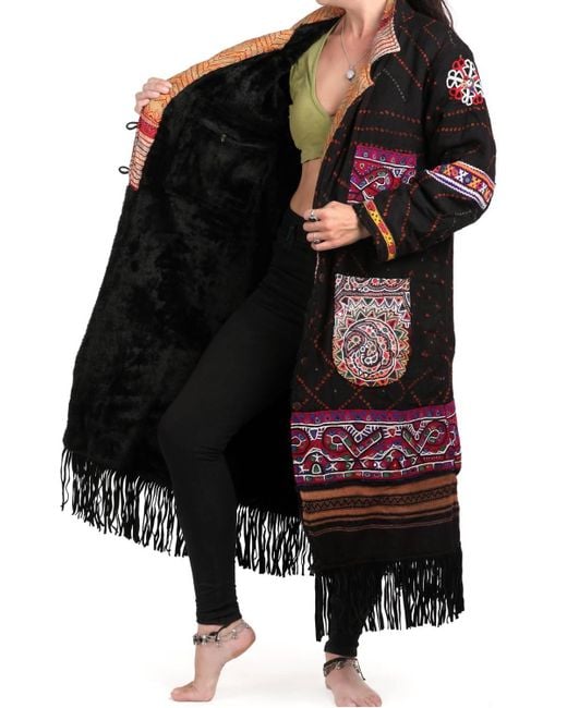 StandAwt Black Rare Merino Wool Coat