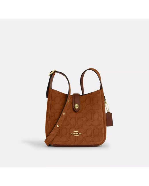 COACH Brown Hadley Mini Crossbody Bag