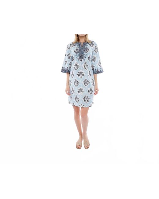 Calypso St. Barth Blue Clarissa Dress