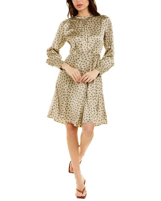 Rebecca Taylor Sage Fleur Silk Dress in 