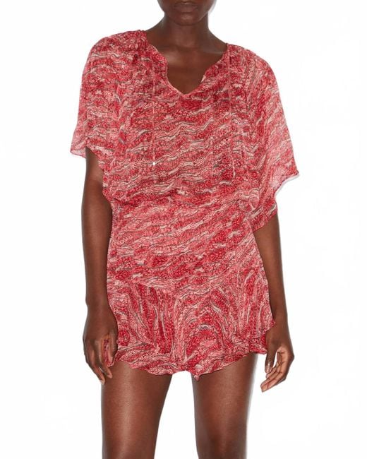 Isabel Marant Red Etolie Neslya Top
