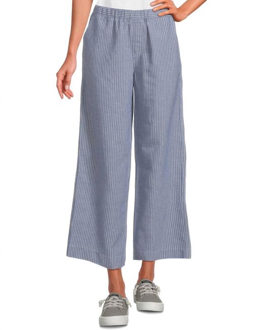 Mod-o-doc Blue Crop Wide Leg Pants