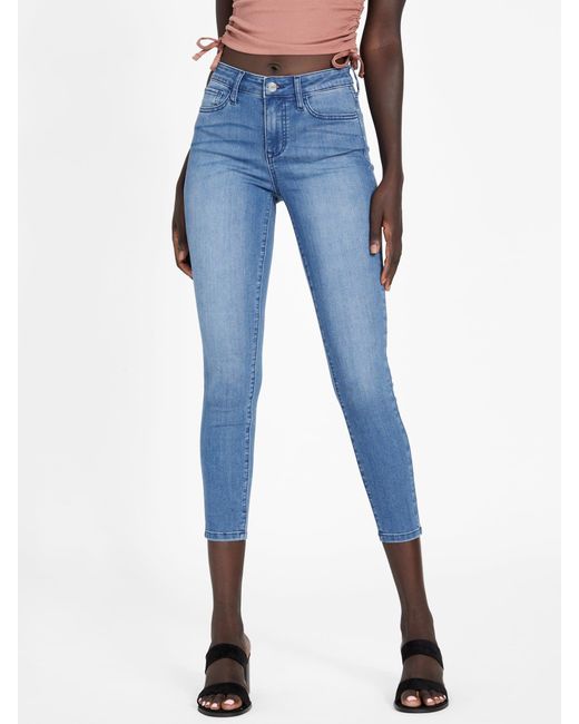 Guess Factory Denim Eco Brenda Midrise Skinny Jeans in Blue Lyst