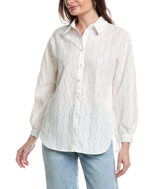 ANNA KAY White Lace Shirt