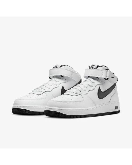 Nike Metallic Air Force 1 Mid Dv0806-101 & Black Running Sneaker Shoes Jn87 for men