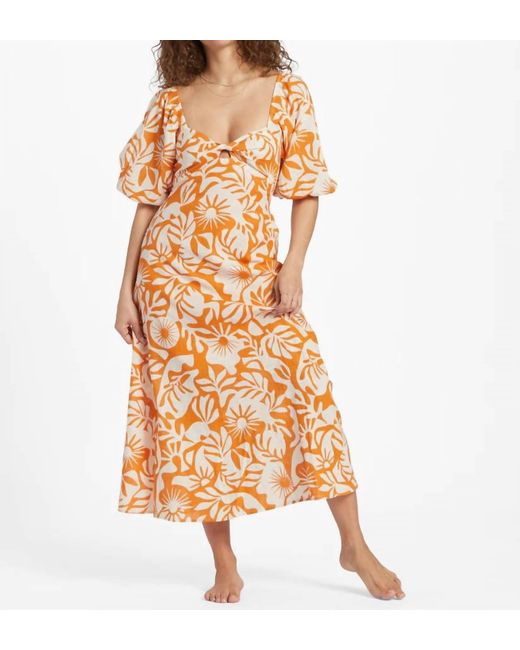 Billabong Orange Paradise Cove Dress