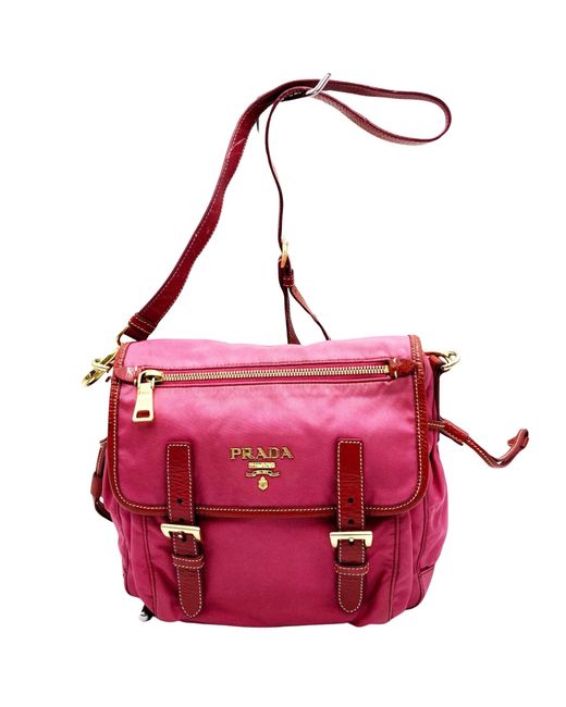 Prada Pink Tessuto Synthetic Shopper Bag (pre-owned)