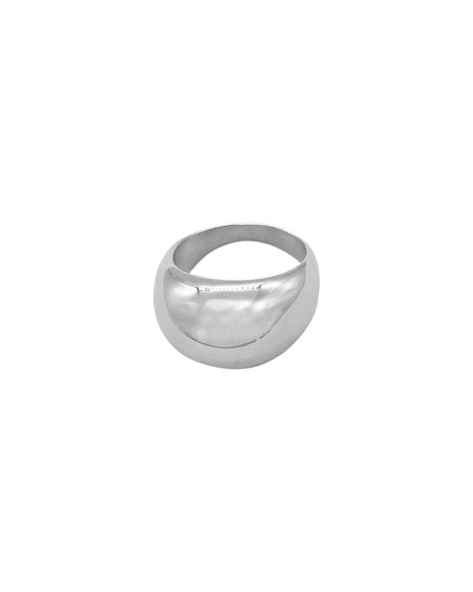 Adornia Metallic Dome Ring