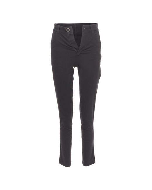 Victoria Beckham Gray Button Pants