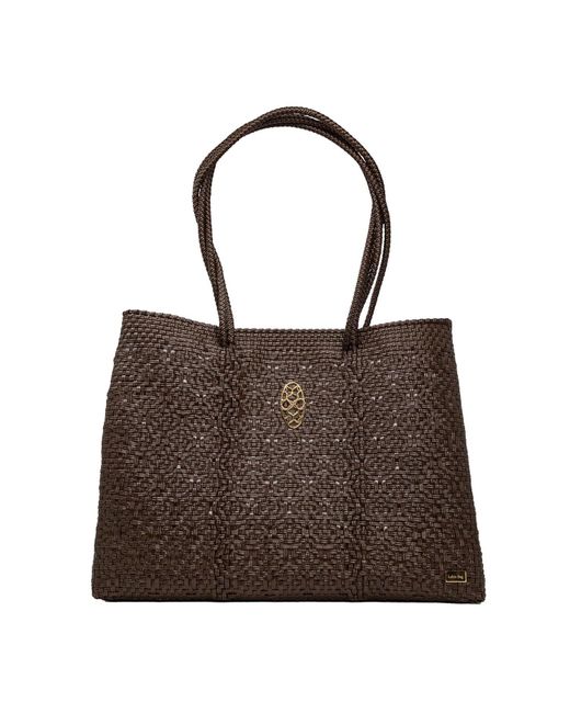 Lolas Bag Brown Handmade Tote With Clutch