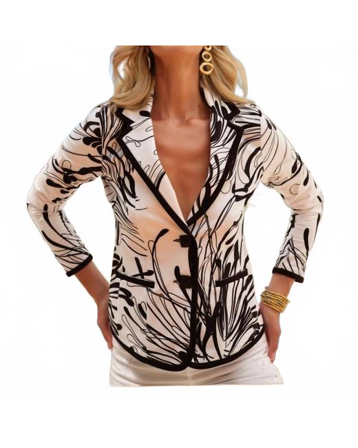Dolcezza Multicolor Time For A Martini Blazer