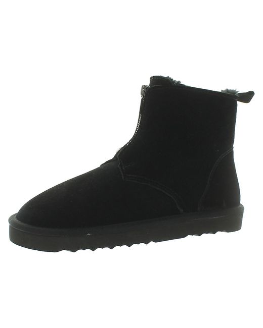 Style & Co. Black Comfort Insole Faux Suede Ankle Boots