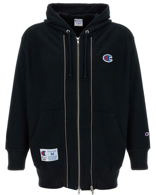 Undercover Black X Champion Hoodie for men
