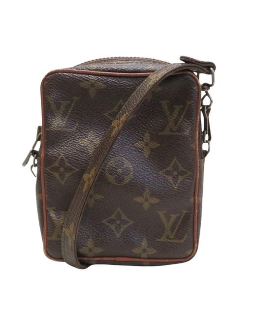 Louis Vuitton Musette Tango Canvas Shoulder Bag (pre-owned) in Gray