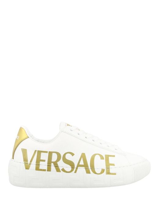 Versace Metallic Greca Low-top Sneakers