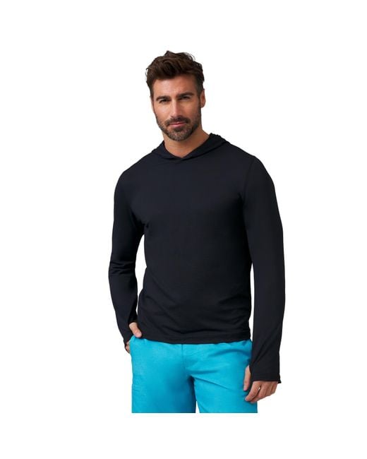 Free Country Blue Sunfree Upf Hoodie for men