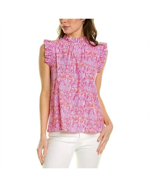 Jude Connally Purple Mylie Top