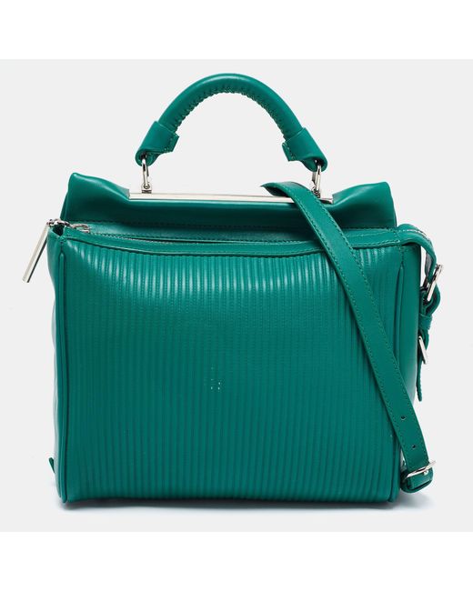 3.1 Phillip Lim Green 3.1 Philip Lim Leather Ryder Top Handle Bag
