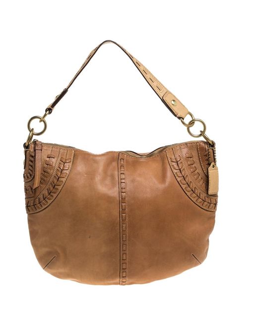 COACH Brown Leather Hobo