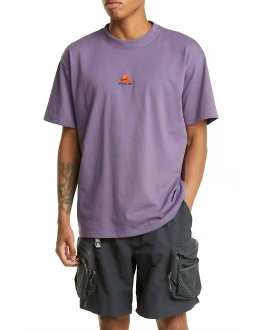 Nike Purple Acg Lungs Shirt for men