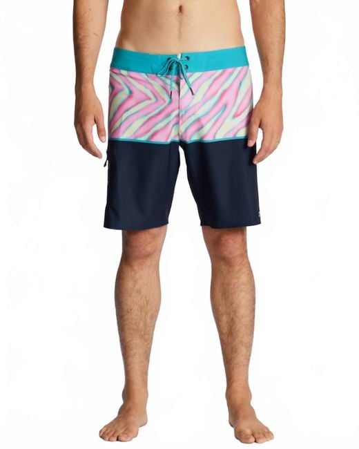 Billabong Blue Fifty50 Airlite Performance Board Shorts for men