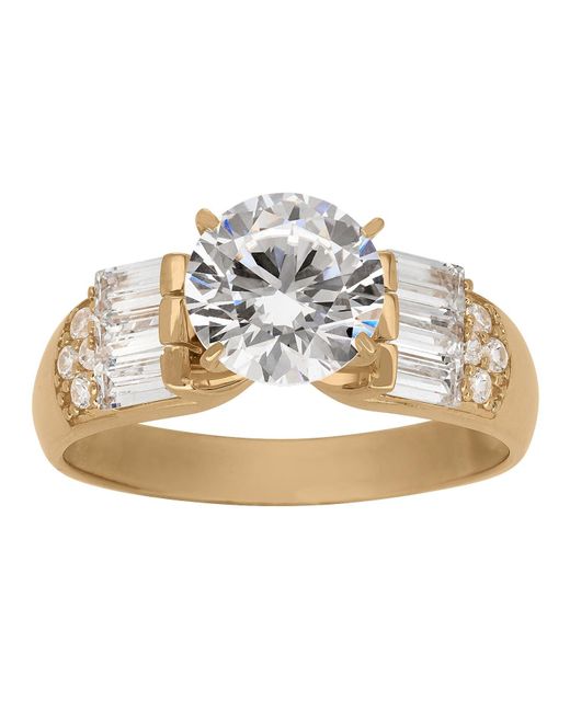 Designs by Gioelli Metallic 10K Cubic Zirconia Ring, 7