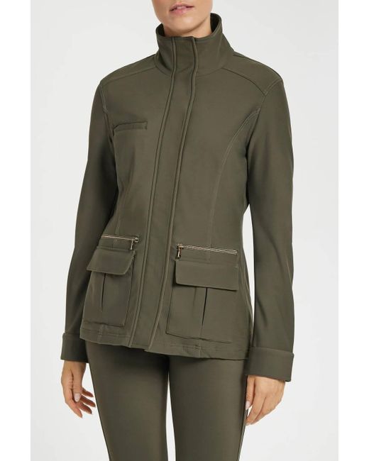 Anatomie Kenya Cozy Fleece-lined Jacket In Army Green