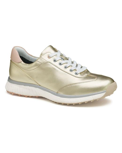 Johnston & Murphy White Xc4 H2-luxe Hybrid Faux Leather Walking Shoes Golf Shoes