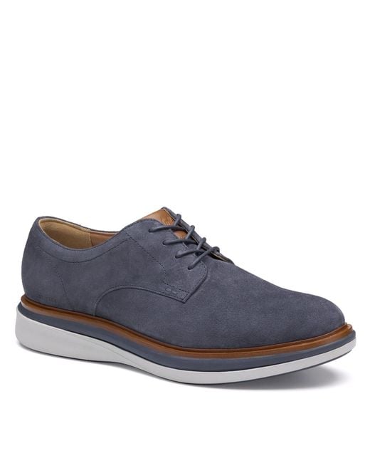 Johnston & Murphy Blue Momentum Plain Toe Sneaker for men