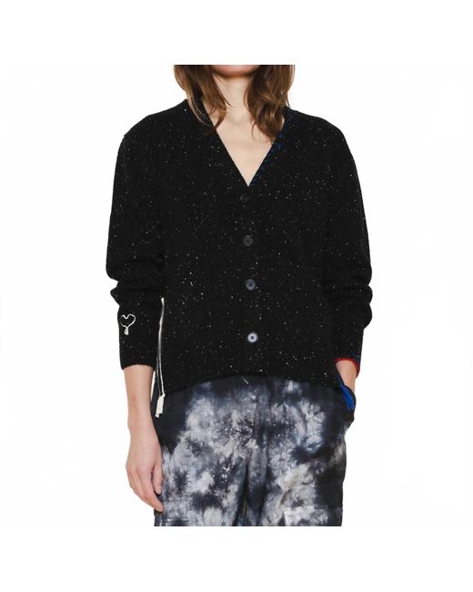 Raquel Allegra Black Yes Cardigan