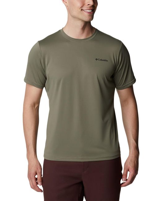 Columbia Green Wicking Crewneck T-shirt for men